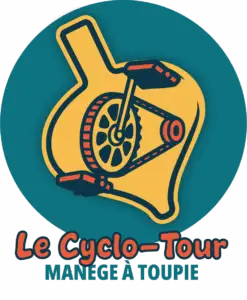 Cyclo-tour-manège à toupie