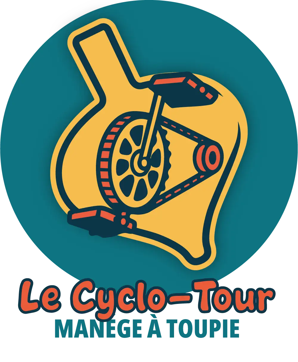 Cyclo-tour-manège à toupie